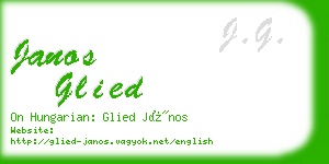 janos glied business card